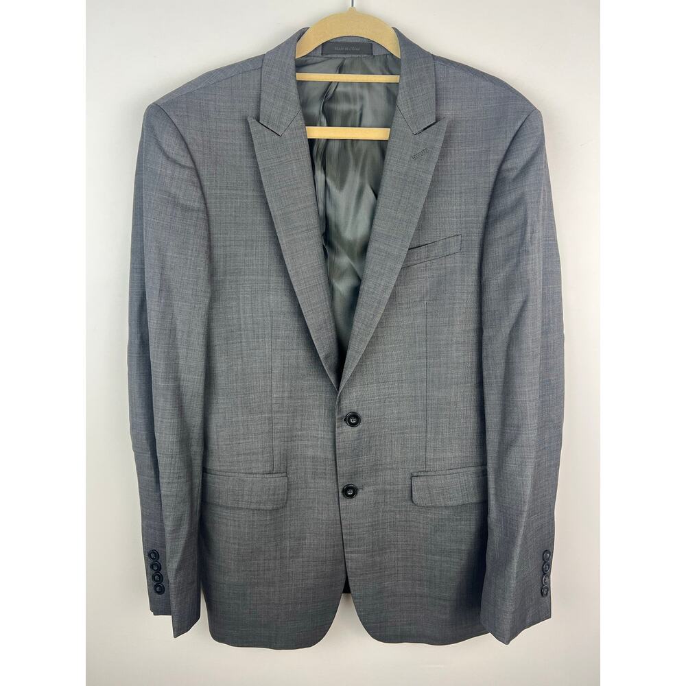 Men's Calvin Klein 100% Wool Extreme Slim Fit Gray Suit 40R